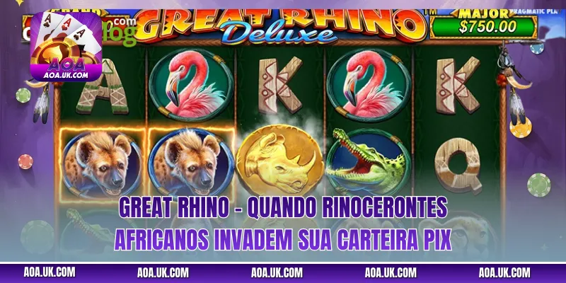 Great Rhino – Quando Rinocerontes Africanos Invadem Sua Carteira PIX