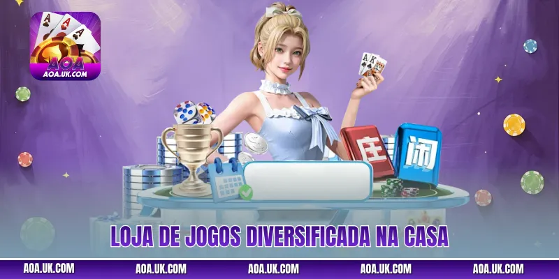 Loja de jogos diversificada na casa